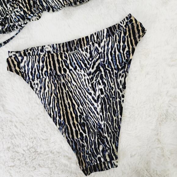 Victoria's Secret Animal Print Two Piece Swimsuit Top and Bottom Bikini - Picture 5 of 9